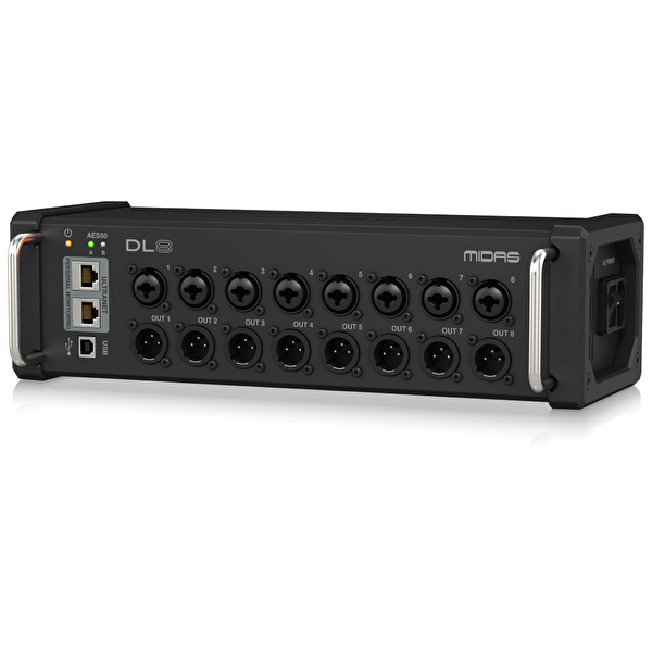 Midas DL8 PoE-Aktif 8 Giriş, 8 Çıkış Stage Box